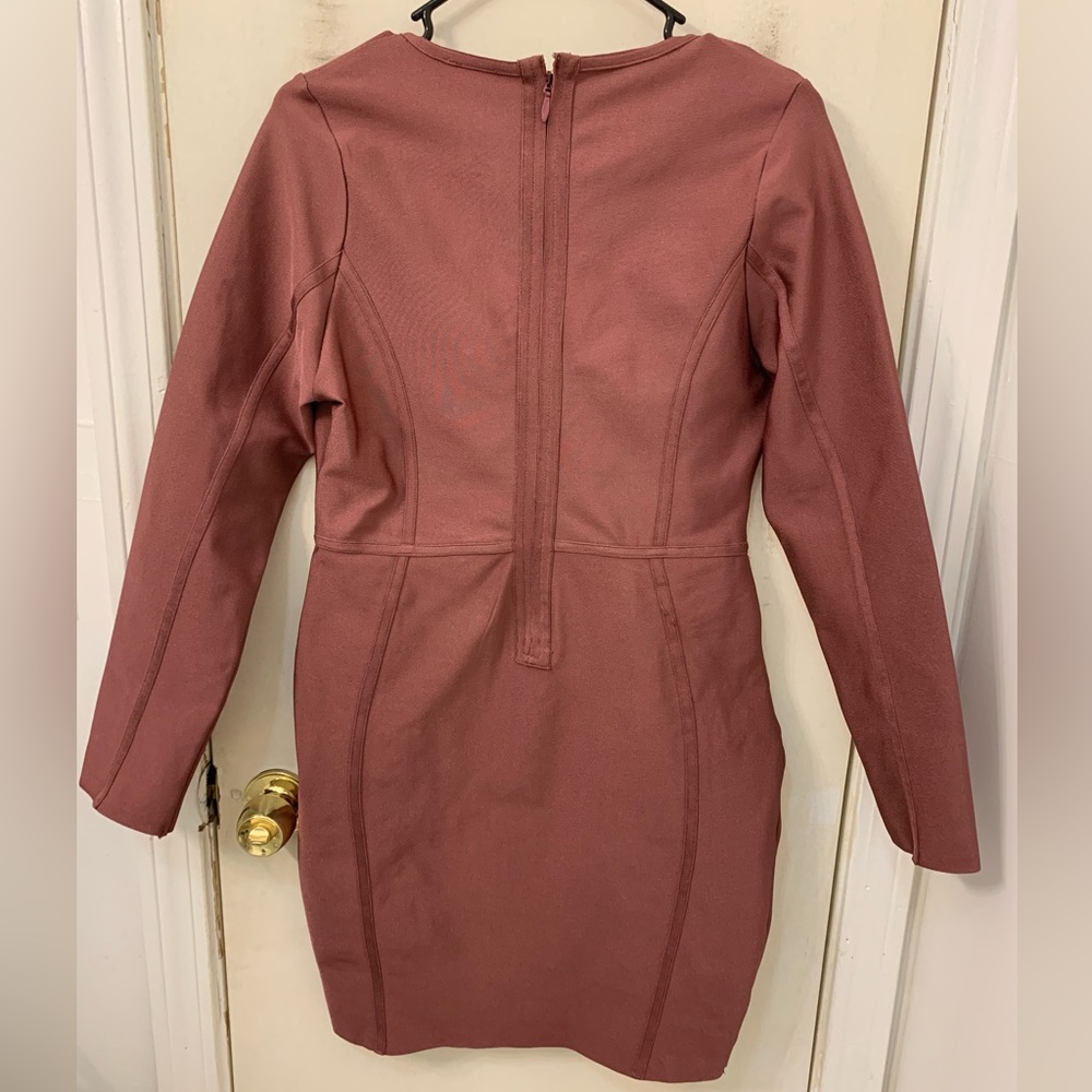 NWT Fashion Nova Unapologetic Bandage Long Sleeve Dress - Picture 3 of 12